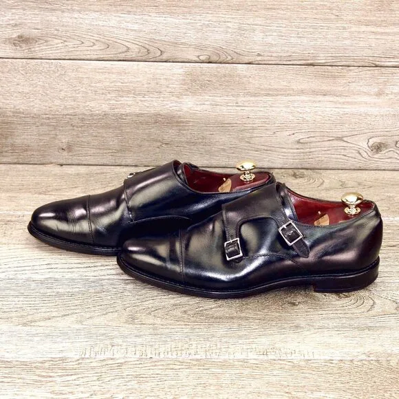 Allen Edmonds MORA 2.0 Monkstrap 9.5 D Black * add $15 Cedar Trees